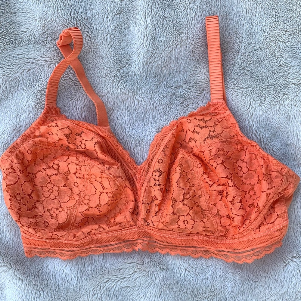 M&S orange lace bra 40D